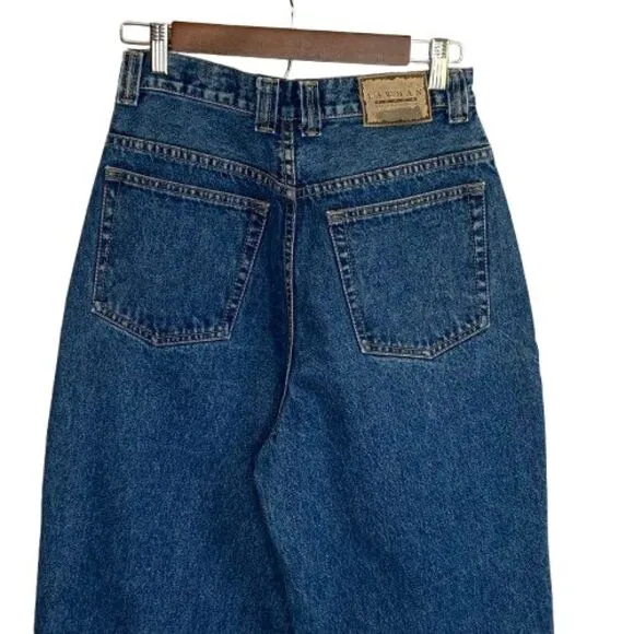 VTG Lawman Womens Tapered Leg‎ Jeans Sz 12 Blue 27&quot; Waist Western 90s High Rise