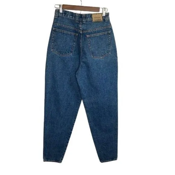 VTG Lawman Womens Tapered Leg‎ Jeans Sz 12 Blue 27&quot; Waist Western 90s High Rise