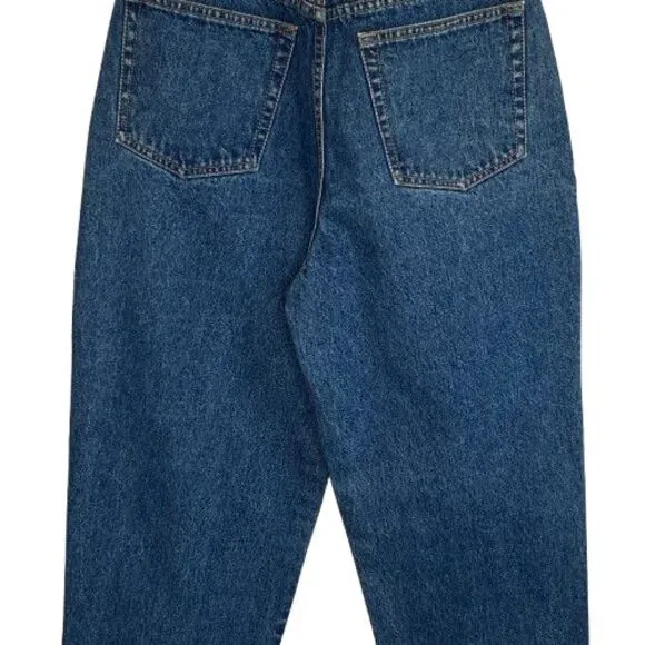VTG Lawman Womens Tapered Leg‎ Jeans Sz 12 Blue 27&quot; Waist Western 90s High Rise