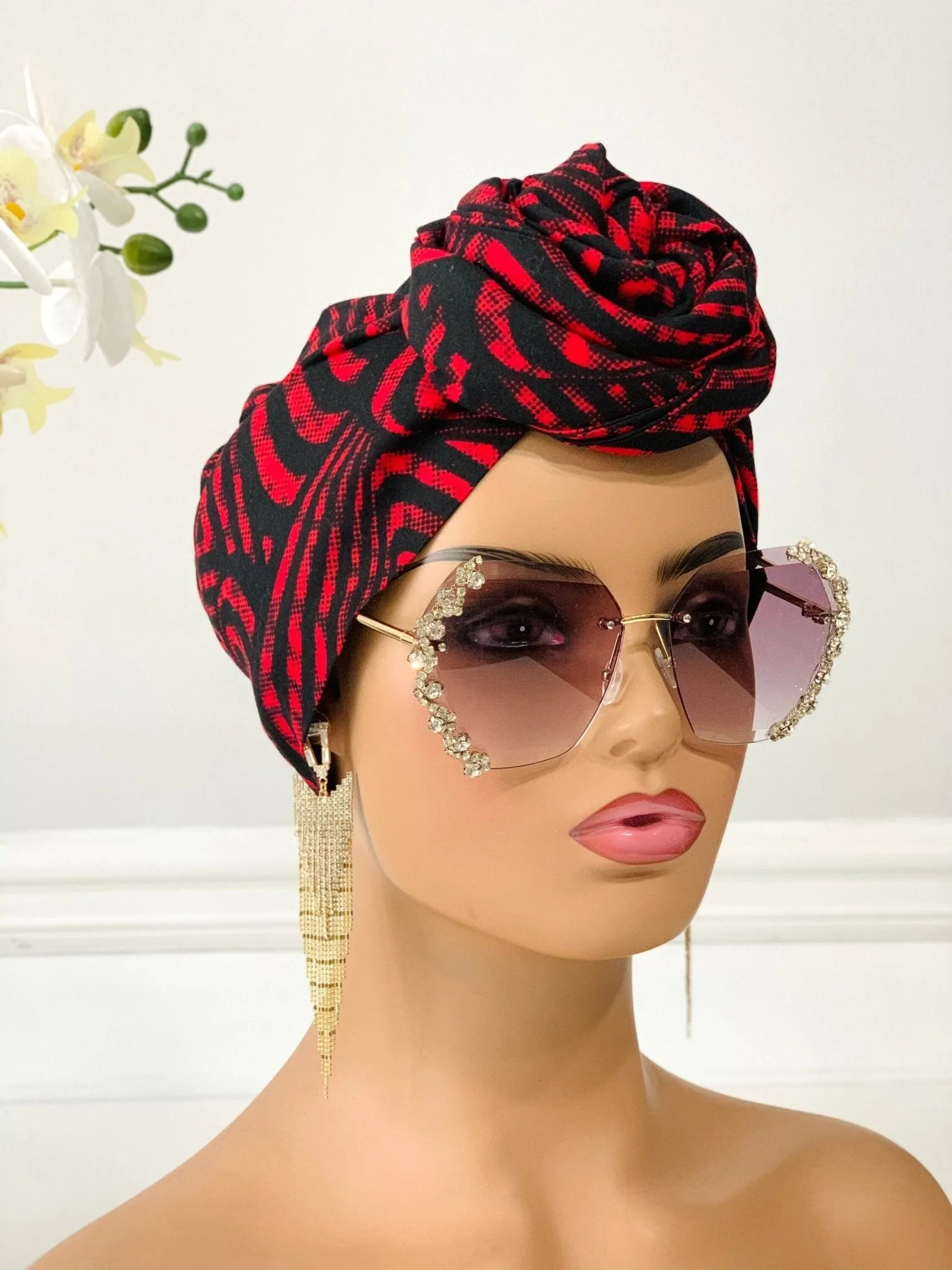 Wavy 2-Piece Headwrap | Bonnet Headwrap
