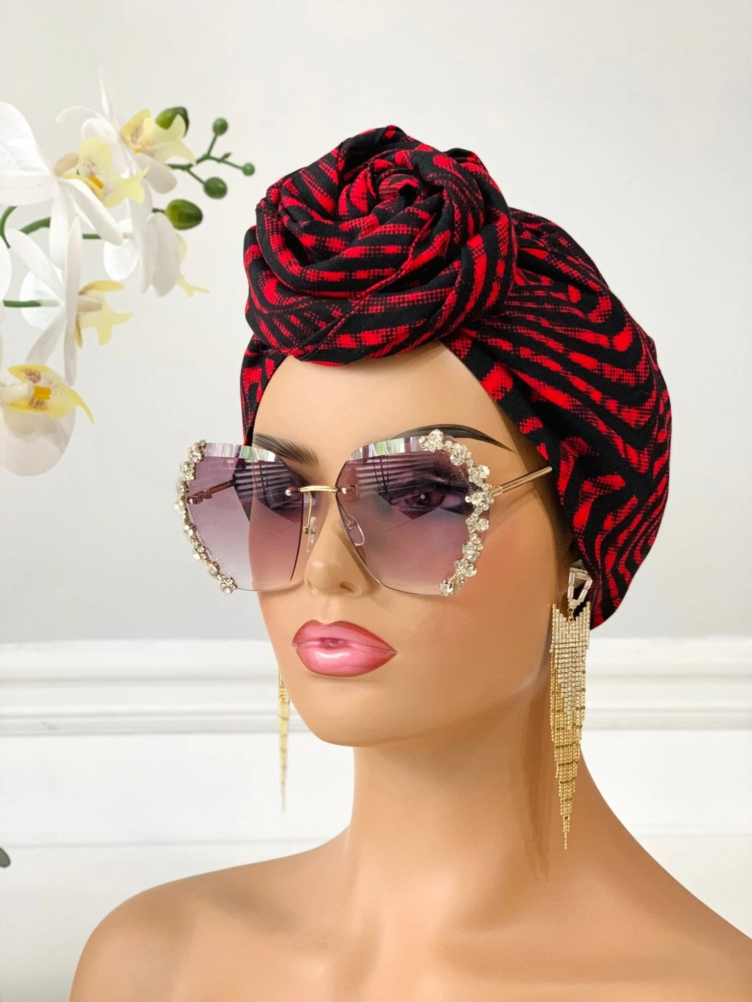 Wavy 2-Piece Headwrap | Bonnet Headwrap