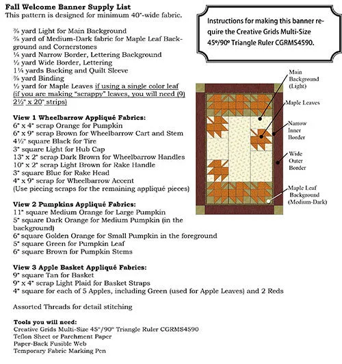 Welcome Banners - Fall