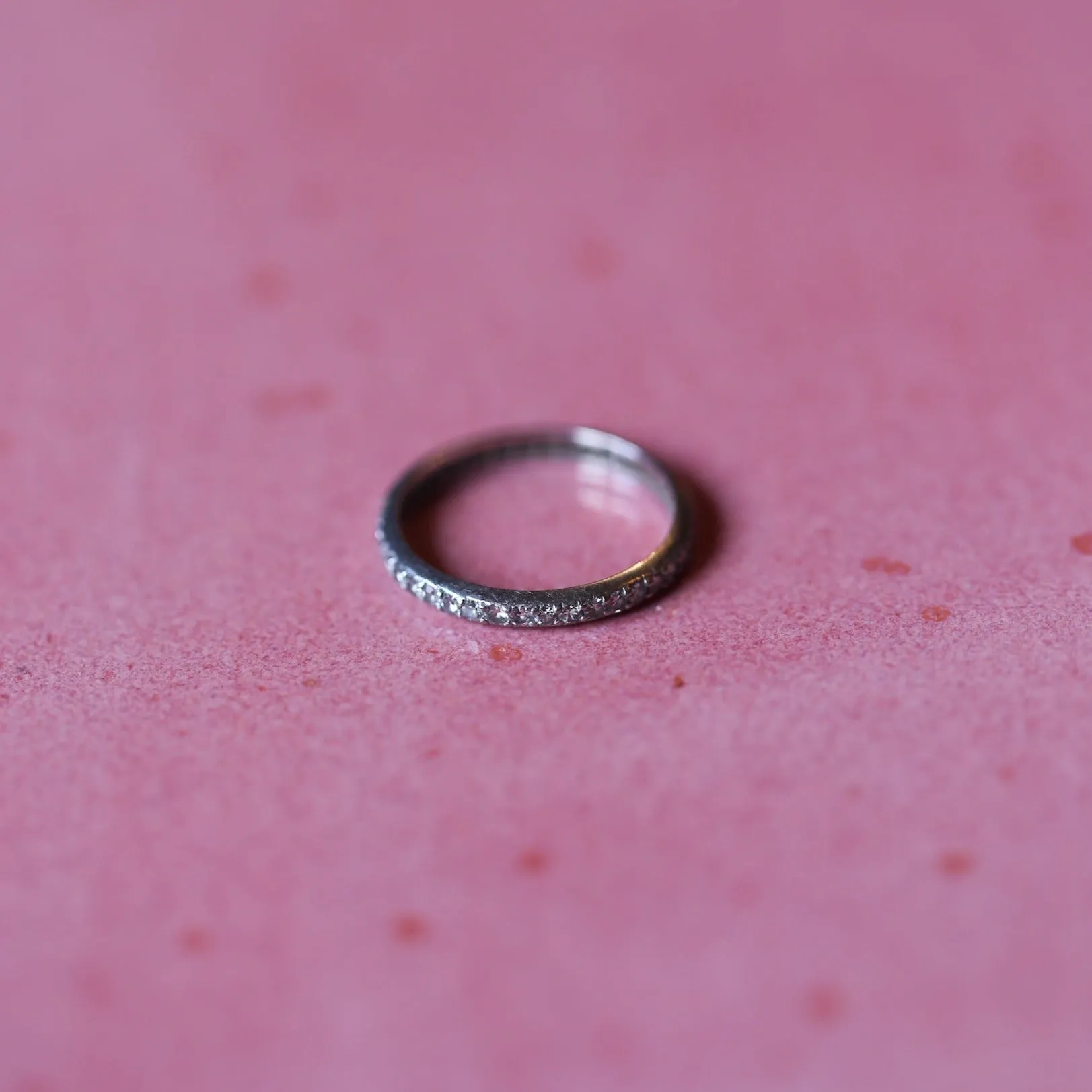 White Gold Eternity Band Encrusted in Diamonds