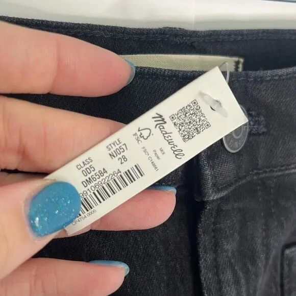 Womens Madewell The Denim Emmet Short Patch Pocket Edition Size 28