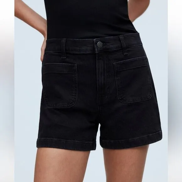 Womens Madewell The Denim Emmet Short Patch Pocket Edition Size 28
