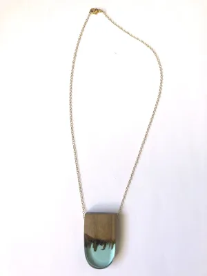 Wood   Resin Pendant