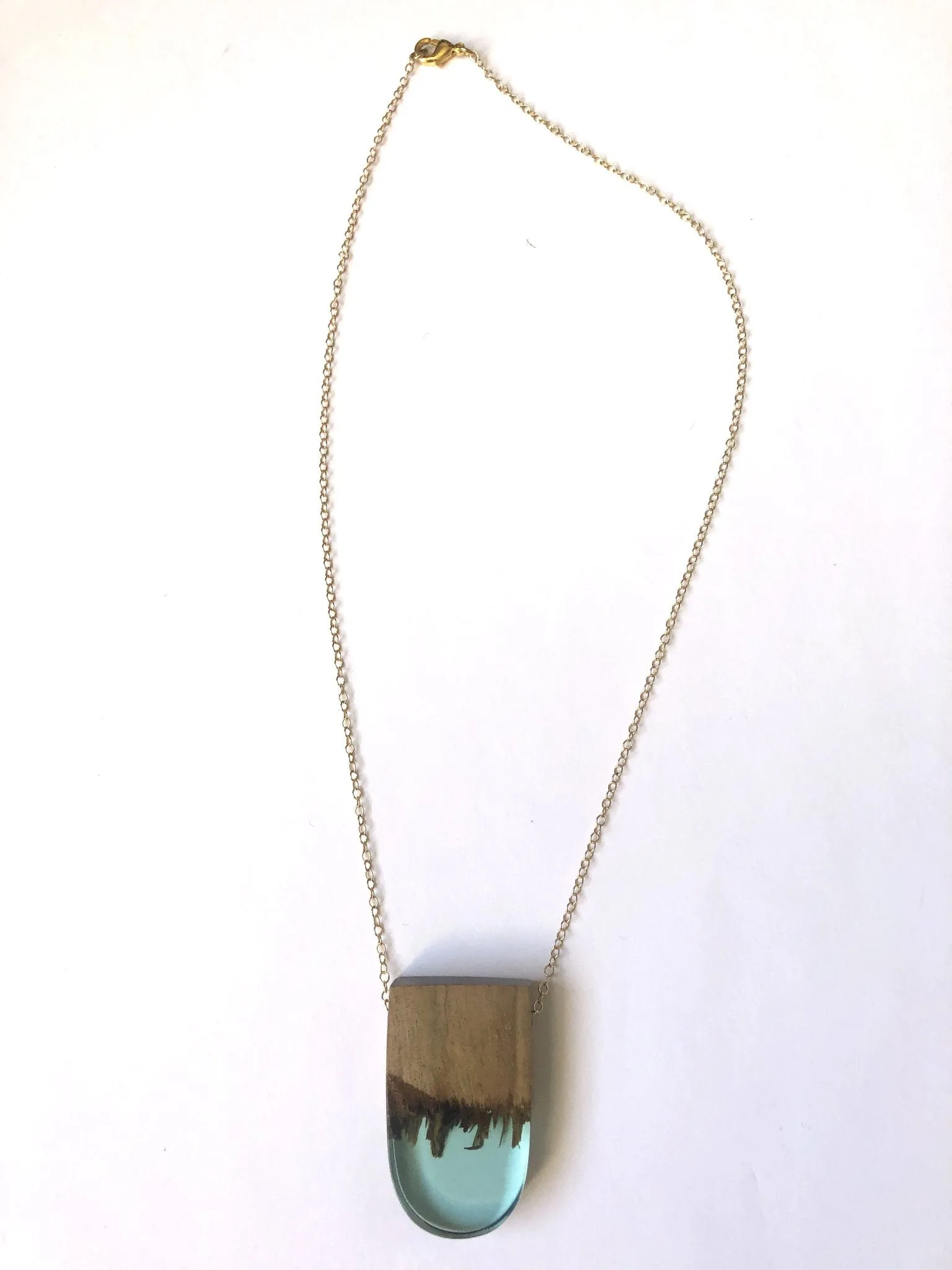 Wood   Resin Pendant