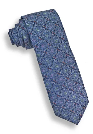 XMI Fancy Medallion Platinum Tie