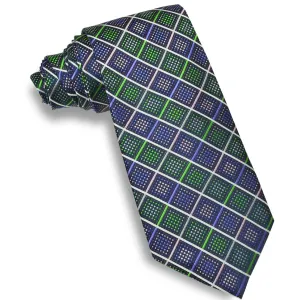 XMI Mens Geo Platinum Tie