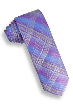 XMI Modern Plaid Platinum Tie
