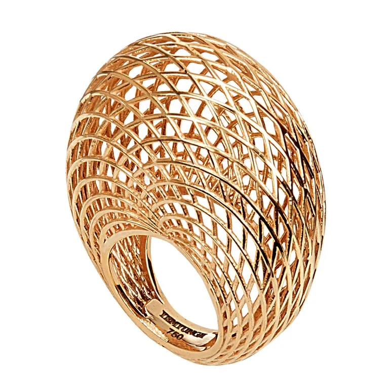 Yemyungji 18 Karat Yellow Gold Blooming Dome Ring